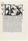 (GILL, ERIC--GOLDEN COCKEREL PRESS.) Four Gospels of the Lord Jesus Christ according to the authorized version of King James I.